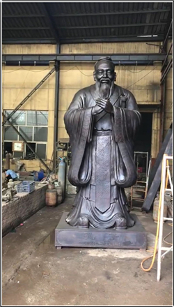 1.5米問(wèn)禮孔子雕塑 1.5米問(wèn)禮孔子雕塑
