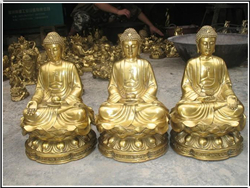 供應銅雕三寶佛 供應銅雕三寶佛