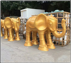 鎏金銅大象定做 鎏金銅大象定做