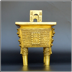 黃銅誠信鼎方銅鼎
