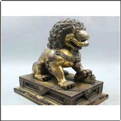 純銅宮門獅 純銅宮門獅