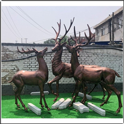公園銅鹿雕塑 公園銅鹿雕塑