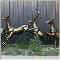 銅鹿雕塑 銅鹿雕塑