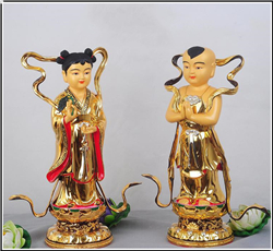 善財童子銅雕佛像 善財童子銅雕佛像