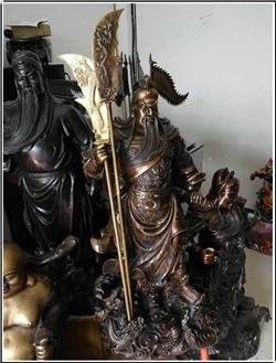 鑄銅小型關公制作 鑄銅小型關公制作