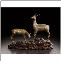 往景梅花鹿雕塑 往景梅花鹿雕塑