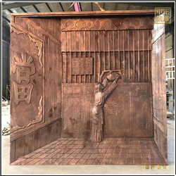 鑄銅關公 來圖定制銅浮雕