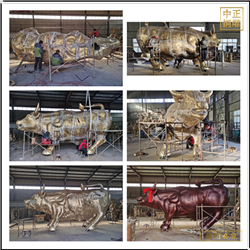 6米華爾街銅牛制作廠家 6米華爾街銅牛制作廠家