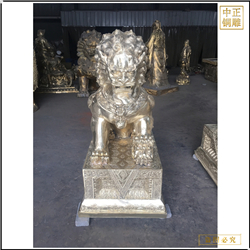 鑄銅關公 傳統故宮天安門獅子