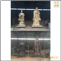 鑄銅關公 鑄造孔夫子人物雕塑