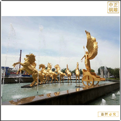 鑄銅關(guān)公 大型廣場(chǎng)銅馬雕塑