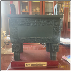 鑄銅關(guān)公 三足銅鼎雕塑鑄造廠