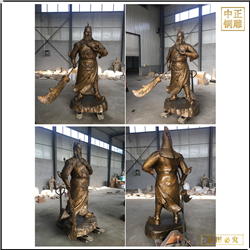 鑄銅關公 鑄造銅關公廠家