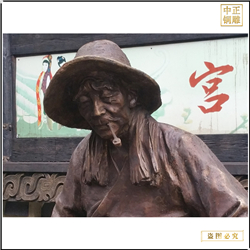 鑄銅關公 爆爆米花人物鑄造