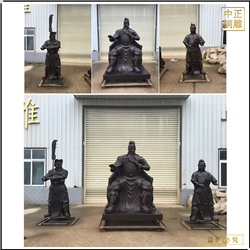 鑄銅關(guān)公 鑄銅坐關(guān)公銅雕