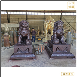 鑄銅關(guān)公 故宮銅獅子加工鑄造