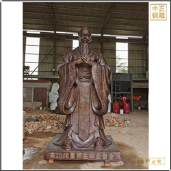 鑄銅關公 孔夫子人物雕塑