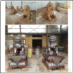 2米門口銅獅子 2米門口銅獅子