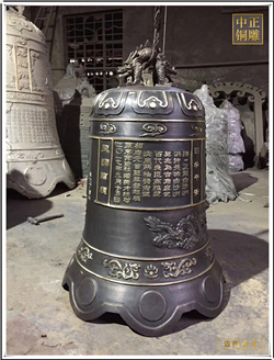 鑄銅關公 銅鐘掛鐘圖片