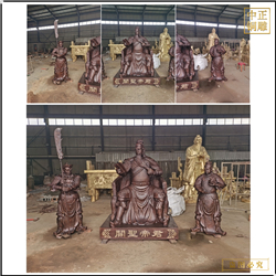 鑄銅關公 鑄銅坐關公銅雕?