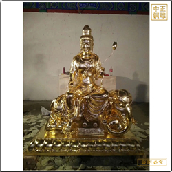 2米文殊普賢銅像定做 2米文殊普賢銅像定做