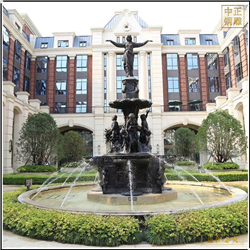 鑄銅關公 西方人物噴泉景觀雕塑