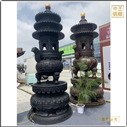 鑄銅關公 道觀神宮廟鑄銅香爐價格