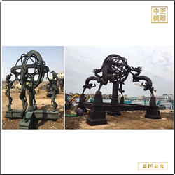 鑄銅關公 廠家批發銷售室外動物雕塑