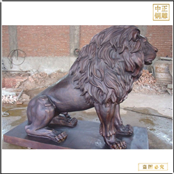 鑄銅關(guān)公 大號(hào)銅獅子鑄造廠家