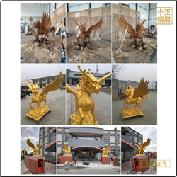 鑄銅關(guān)公 神獸鑄銅麒麟廠家