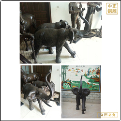 鑄銅關(guān)公 定制銅大象廠家