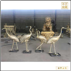 鑄銅關公 室外仙鶴銅雕塑鑄造價格