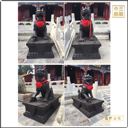 鑄銅關公 現貨供應1米銅麒麟擺件