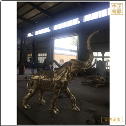 鑄銅關公 酒店別墅門口銅雕大象