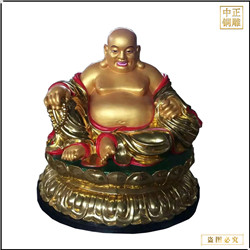 鑄銅關公 1.5米彌勒佛銅像