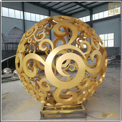貼金廣場風水球雕塑加工廠
