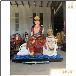 大型文殊普賢銅佛像批發廠