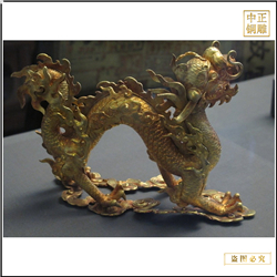 鑄銅關公 小型辦公室龍擺件雕塑