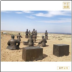 蒙古人物雕塑 蒙古人物雕塑