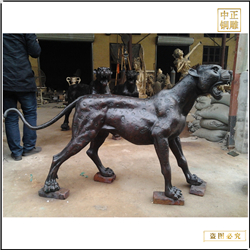 室外金錢豹銅雕塑擺件 室外金錢豹銅雕塑擺件