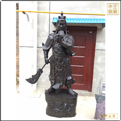 提刀關(guān)公銅像擺件 提刀關(guān)公銅像擺件