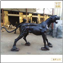 景觀金錢豹銅雕塑鑄造價格 景觀金錢豹銅雕塑鑄造價格