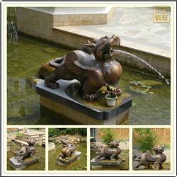 景觀噴泉貔貅銅雕塑 景觀噴泉貔貅銅雕塑