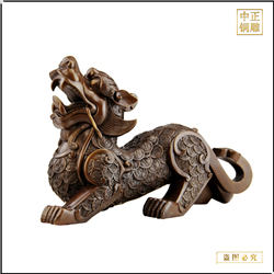 一對銅貔貅擺件 一對銅貔貅擺件