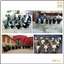 各種十二生肖銅雕塑批發 各種十二生肖銅雕塑批發