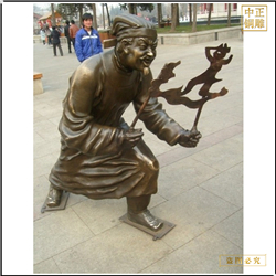 室外皮影戲銅像 室外皮影戲銅像