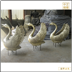 銅天鵝擺件鑄造 銅天鵝擺件鑄造