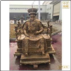 古代皇帝銅雕鑄造 古代皇帝銅雕鑄造