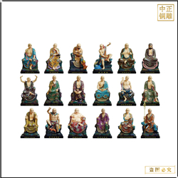 十八羅漢塑像整套 十八羅漢塑像整套
