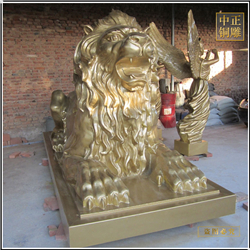 金色銅獅子圖片 金色銅獅子圖片